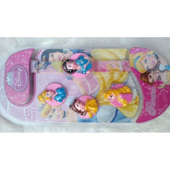 Terbaru Laris! JAM TANGAN ANAK PEREMPUAN PRINCESS DISNEY PUTRI DIGITAL KEPALA SET Murah!