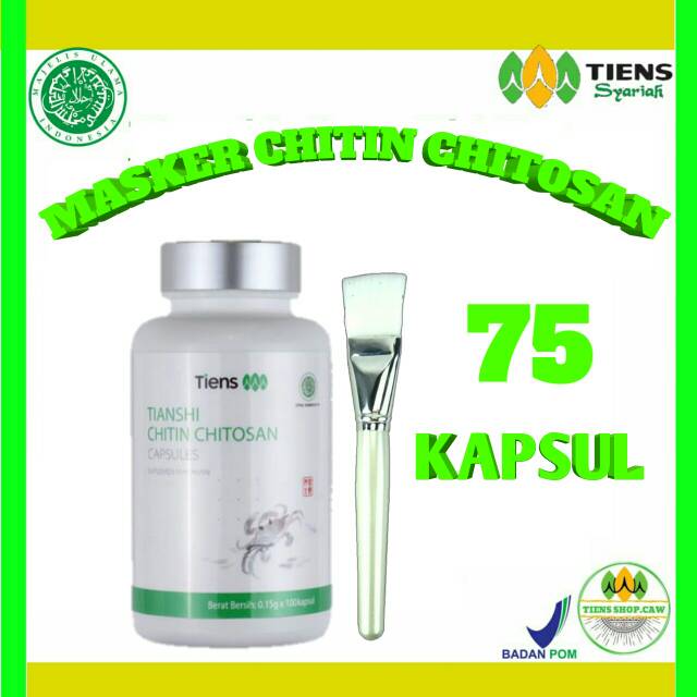 Masker Chitin Chitosan Original Tiens Syariah