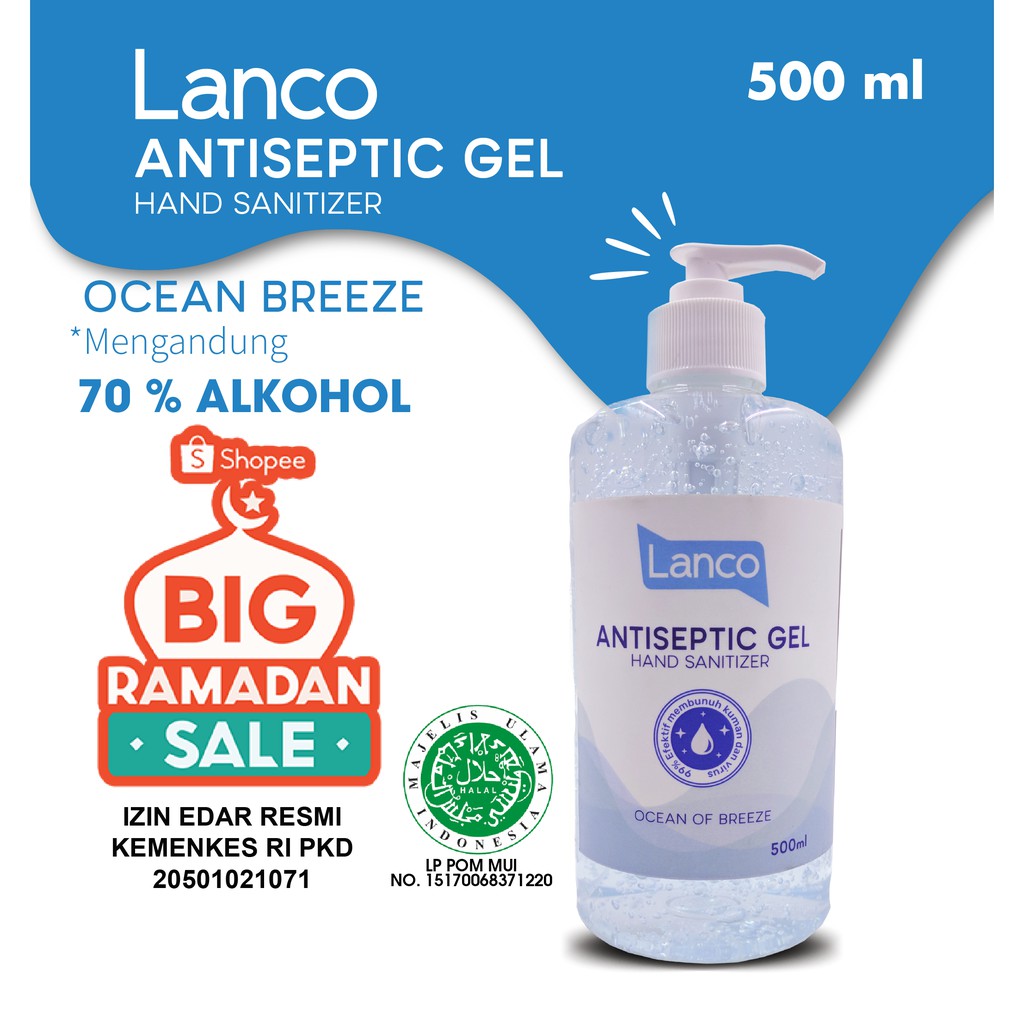 Hand Sanitizer  Antiseptic 500 ml Ready Stok Langsung Order Saja