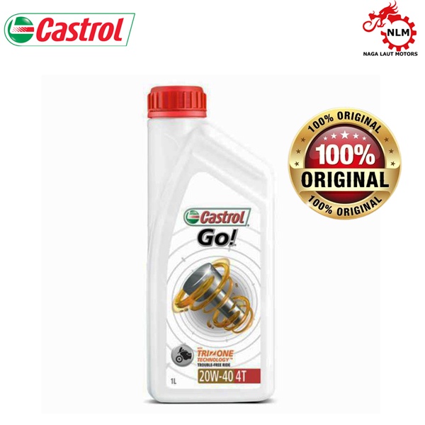 Oli Castrol Go 1L motor bebek sport Jupiter MX  Honda Yamaha Suzuki