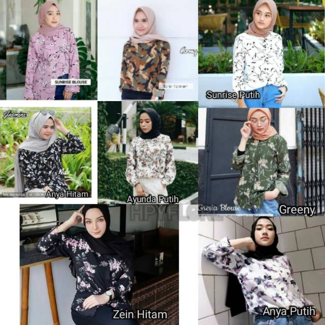 Kemeja Monalisa 20 Motif Lengkap