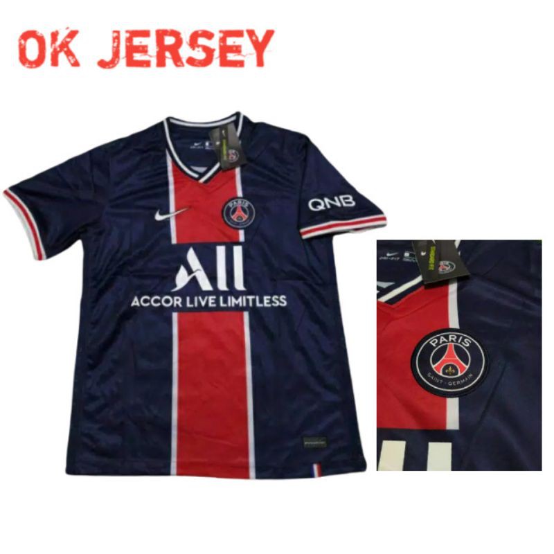 JERSEY PSG PARIS SAINT GERMAIN HOME 2020/2021 IMPORT GRADE ORI