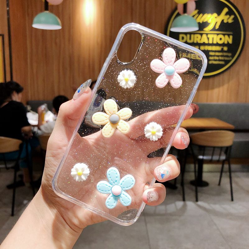 DIY Flower Clear Case Apple iPhone 6 Plus 6S Plus 7 Plus 8 8 + SE 2020 11Pro 11 Pro Max X XS XR XS Max