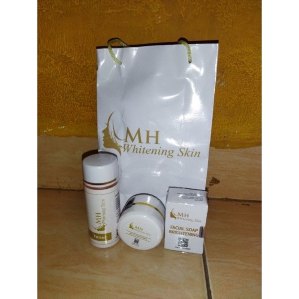 Paket Cream Wajah MH Whitening | Cream pemutih wajah berhologram