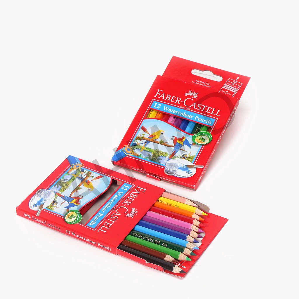 

Faber Castell Pensil Warna Water Colour 12 Mini [ SET ]