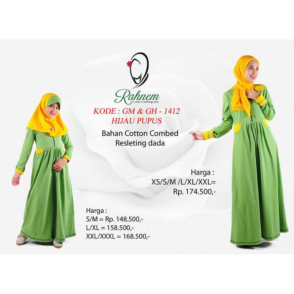 COUPLE DRESS MUSLIM RAHNEM / GM - 1412 / FASHION MUSLIM