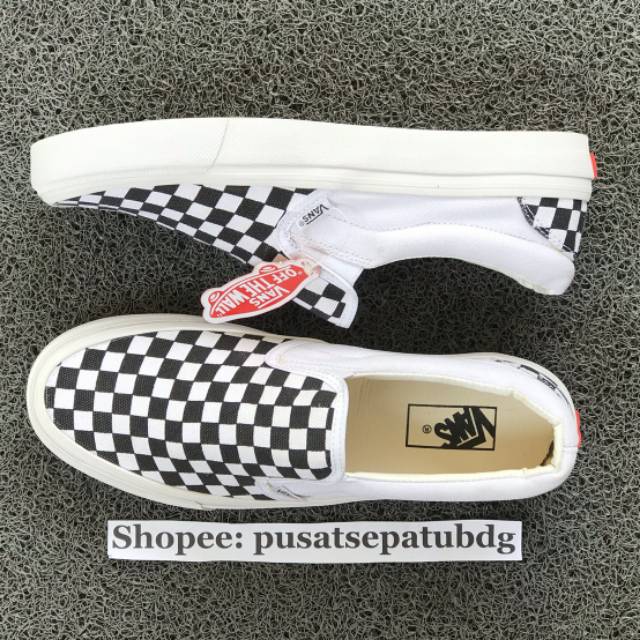 Vans Slip On Mono Checkerboard Black White