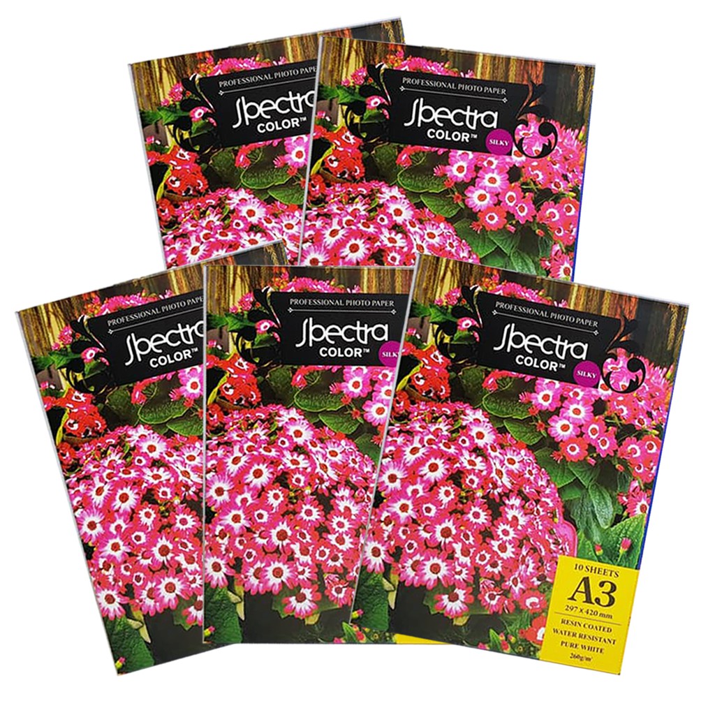 

Spectra RC Inkjet Paper Silky A3 260 gr - 5 pack