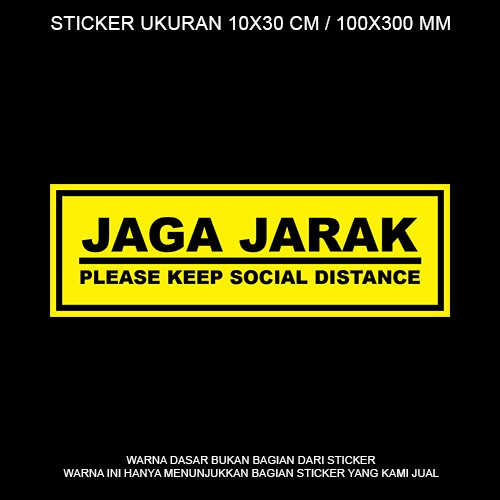 

Sticker Jaga Jarak / Sticker Social Distancing