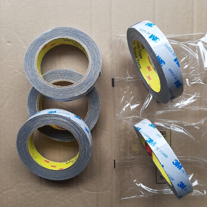 

double tape isolasi bolak balik 3m dobel tep putih