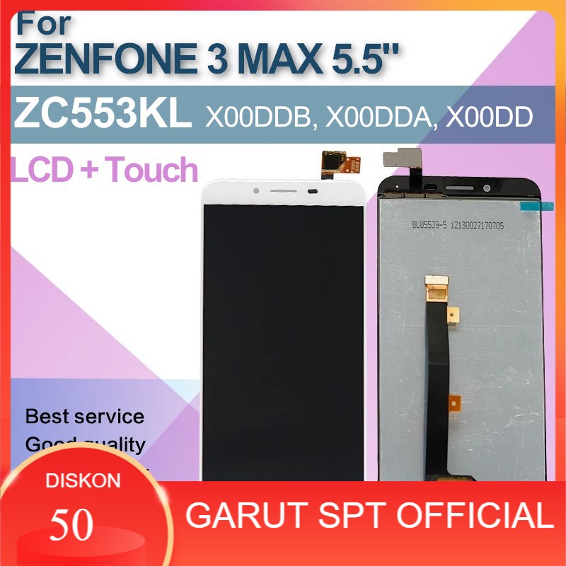 LCD LAYAR TAMPILAN ASUS ZENFONE 3 MAX 5.5 INCH ZC553KL X00DDB X00DDA X00DD FULLSET TOUCHSCREEN TC TS