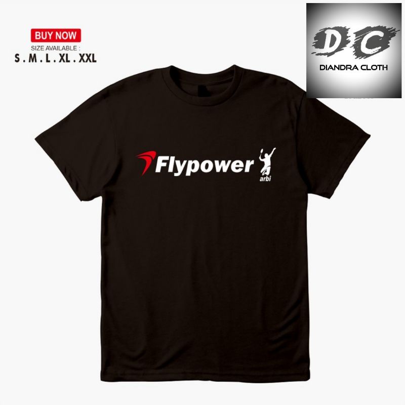Baju Kaos Tshirt FLYPOWER Badminton Indonesia || Kaos bulutangkis