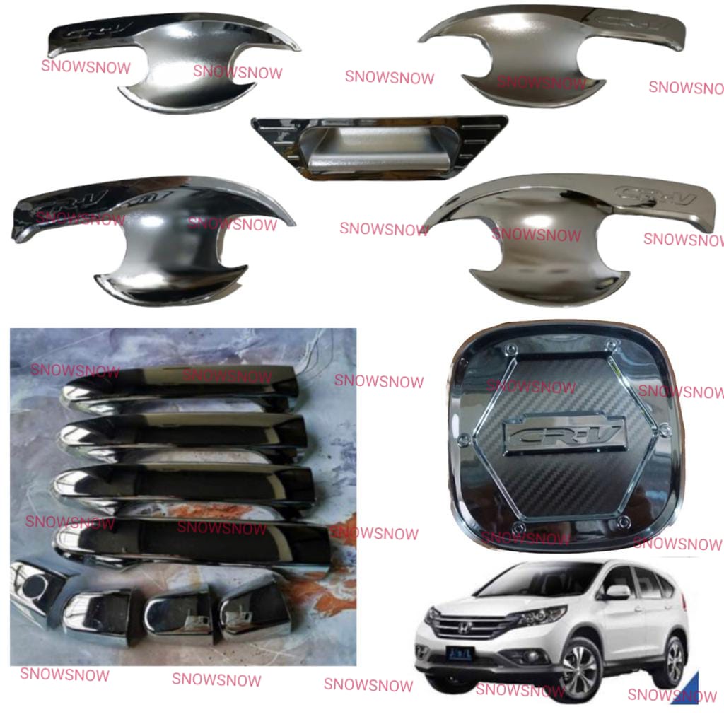 Paket Outer Handle Tank Cover Grand All New Crv 2013 2016 5pcs Chrome