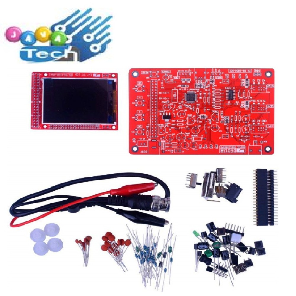 DSO138 Mini Oscilloscope DIY Kit 2.4 Inch TFT Alat Diagnostik Portabel