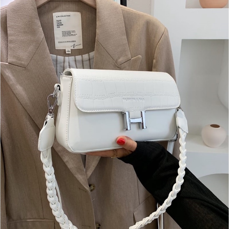 TFT AX200222 92876 AX876 C0882 T28 (1 KG MUAT 2) Tas Selempang Wanita Import HANDBAG Basic Elegant Tas pink Tali Kepang