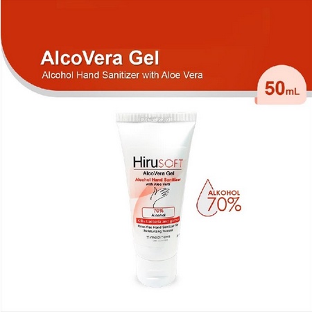 PERA632 HIRUSOFT HAND SANITIZER ALCOVERA GEL 50ML