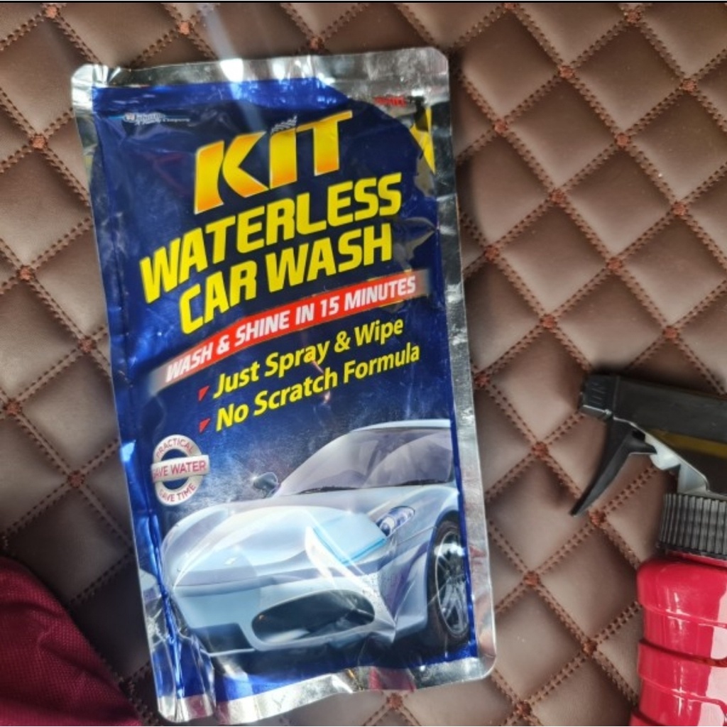 KIT WATERLESS CAR BIKE WASH POUCH ISI ULANG 500mL