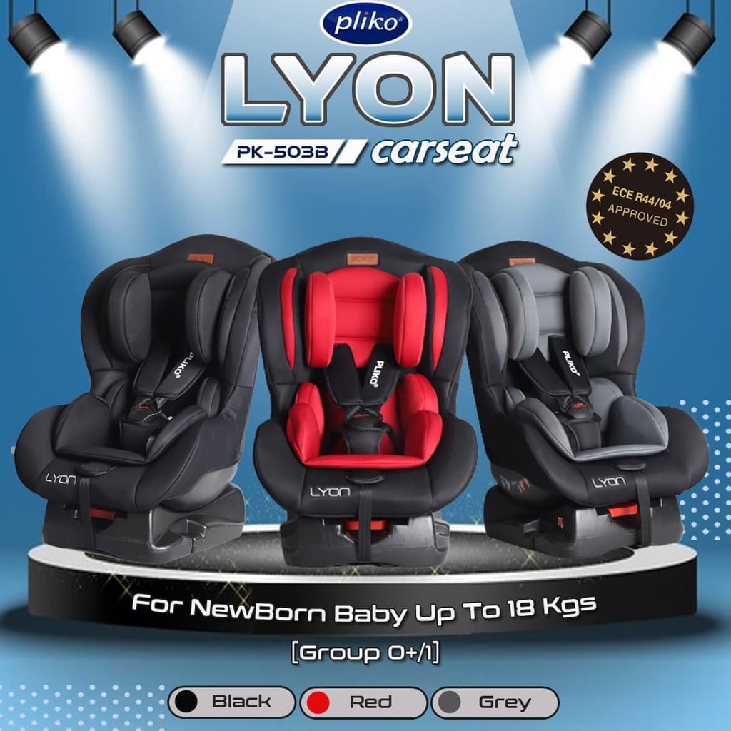 Pliko Carseat Lyon PK503B - Kursi Mobil Anak