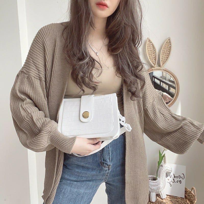 Cardigan Rajut Over Size tangan Balon l Pakaian Rajut Wanita l Atasan Rajut Wanita / cardy outer