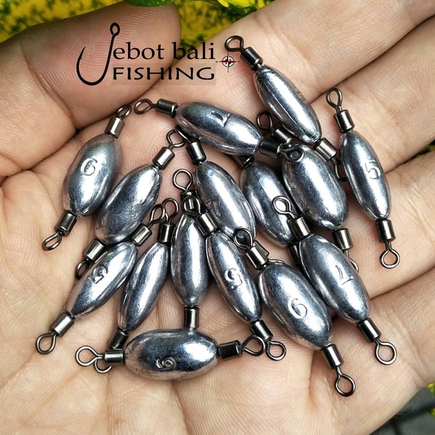 Sinker Softlure Ajing Game - Carolina Rig - Pemberat Soft lure - Umpan Pancing - Drop Sinker - Rolli