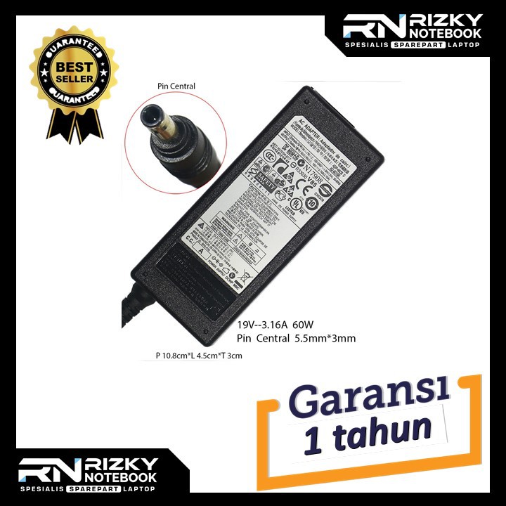 Adaptor Charger laptop Samsung np275e4v np300e4x np355v4x np300e4v  np270e4v Original