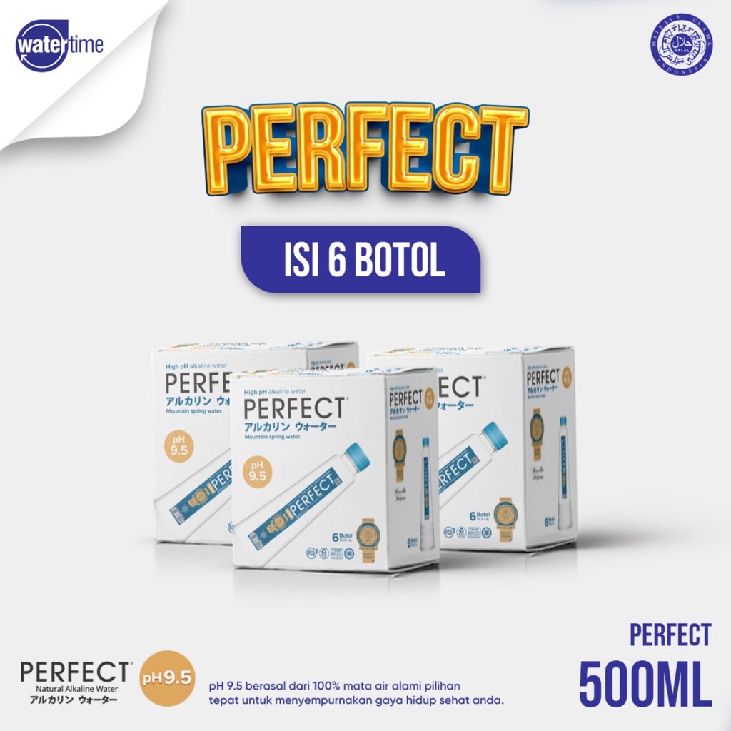 

Perfect Alkaline Water 500ML Mini (Air Minum Isi 6 Botol )