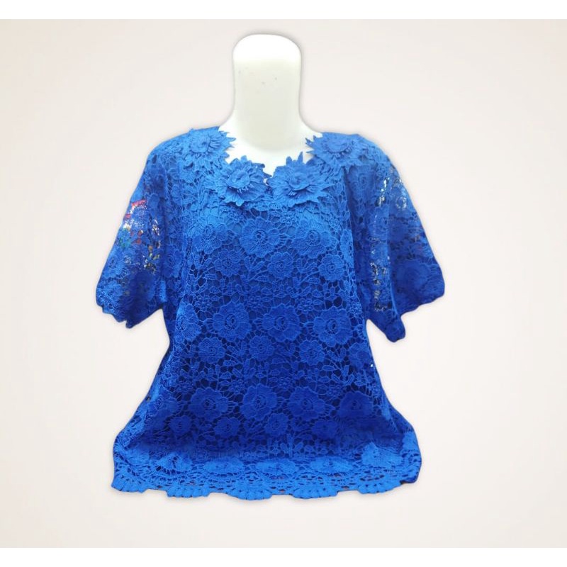 Blus brokat import/Atasan brokat