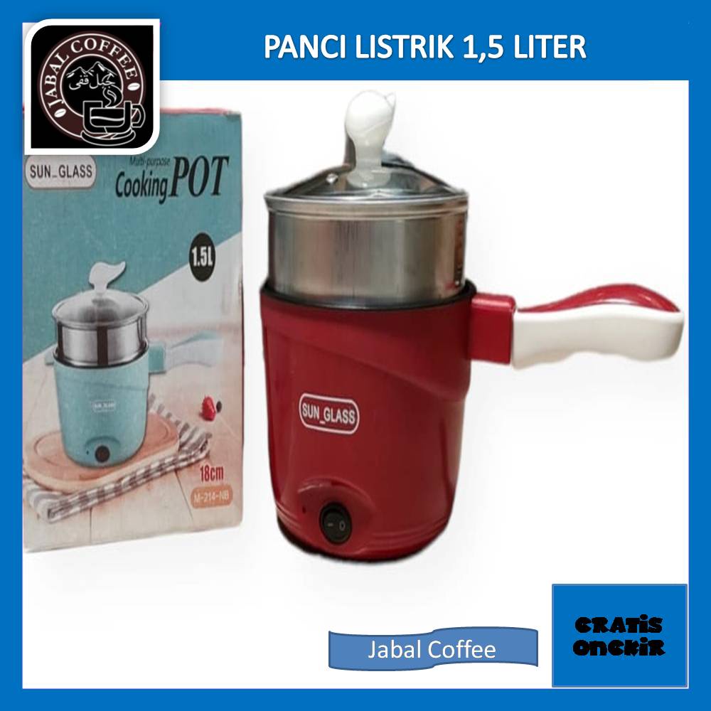 Panci Listrik Masak Kukus Rebus Penggorengan Elektrik Pan 1.5 Liter / Panci Listrik Serbaguna 1.5 L 03