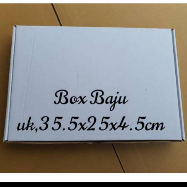 

Box baju putih uk 35.5*25*4.5