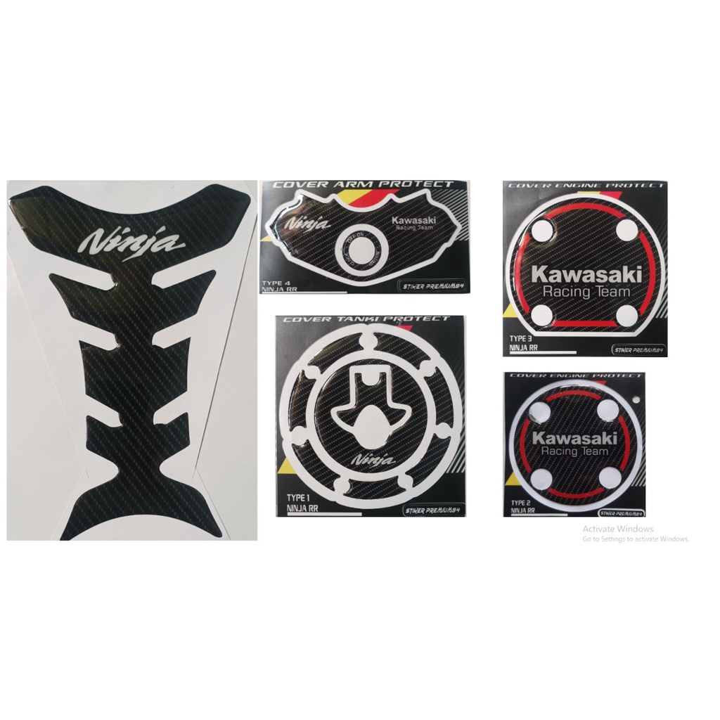 embelm tutup tangki ninja r dan rr / emblem tutup tank bensin ninja r dan rr / emblem ninja r