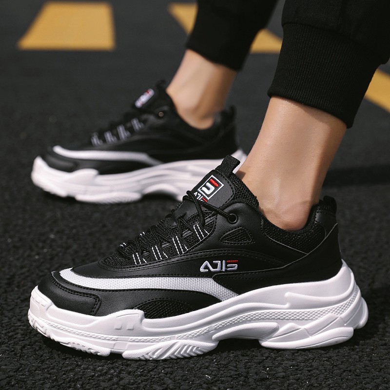 Man Running Shoes Comfortable Sport Shoes Men Pu Lightweight