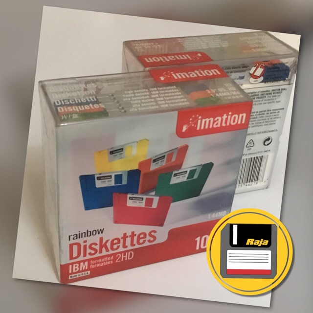 Disket Imation 2HD Rainbow Floppy Disk Diskettes