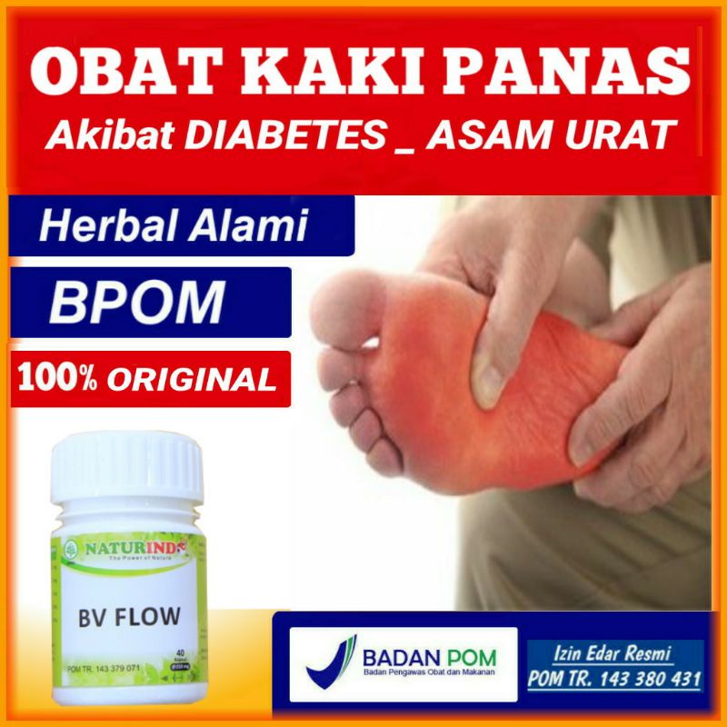 Obat kaki panas akibat dabetes Asam urat memperlancar aliran darah