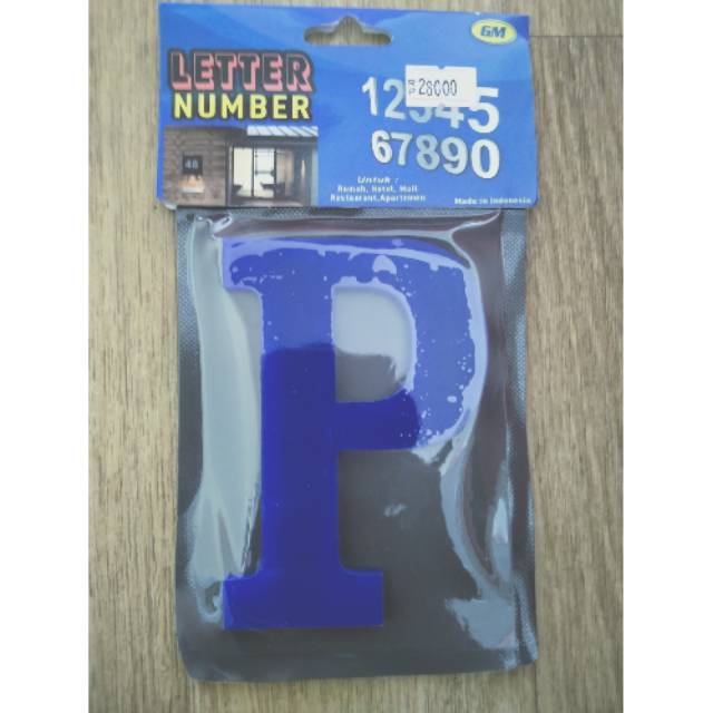 

GM LABEL ACRYLIC HURUF P UKURAN 10CM