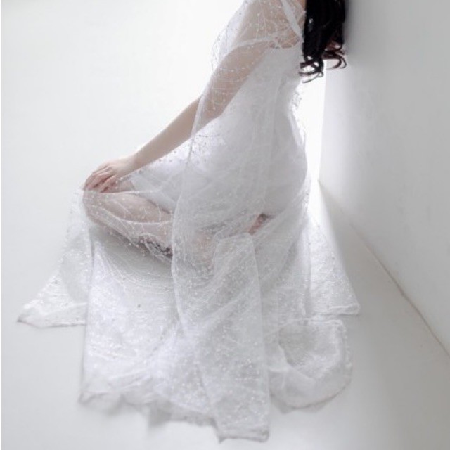 Long Cape Kimono Pengantin Robe Pengantin