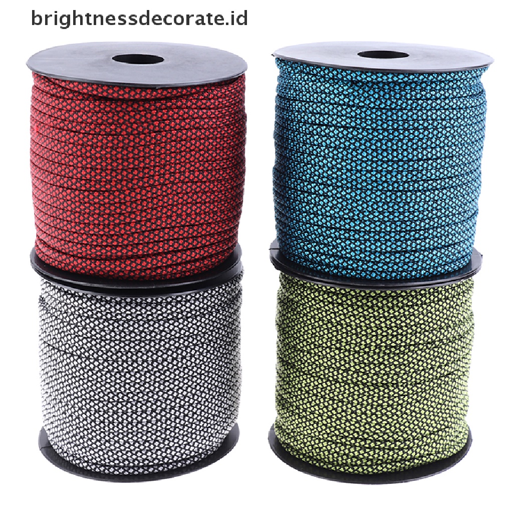 [birth] 50m Reflective Guyline Outdoor Camping Tent Rope Runners Guy Line Cord Wire  [ID]