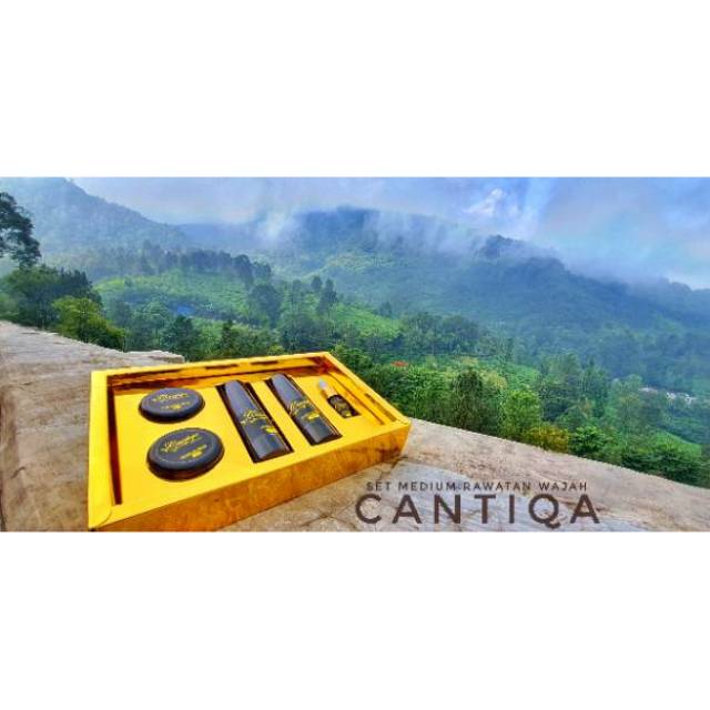Cantiqa skincare whitening glowing set medium Malaysia