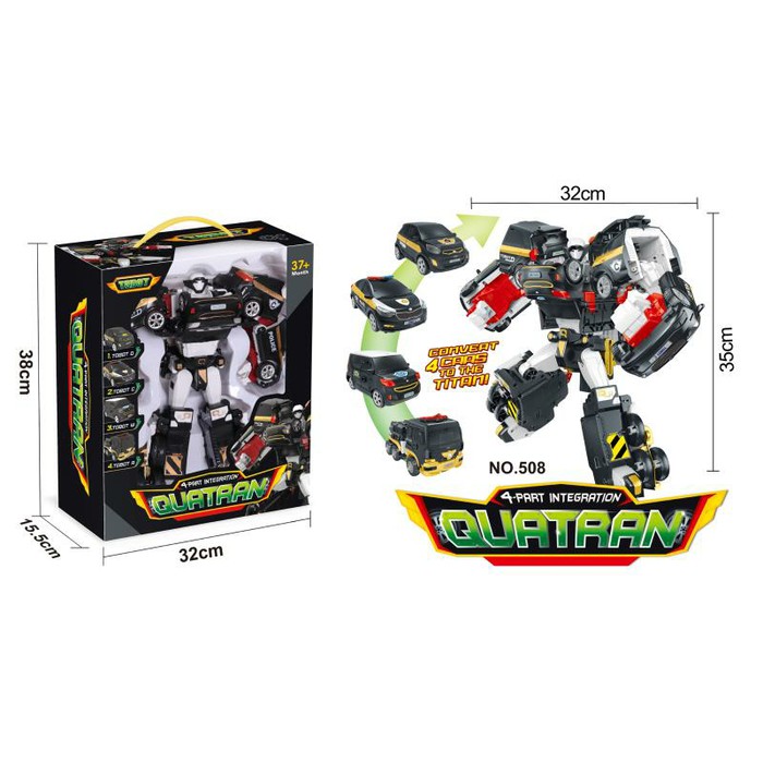  Ongkir 1pcs 2KG Tobot  Quatran Besar 508 Ukuran Robot 35cm 