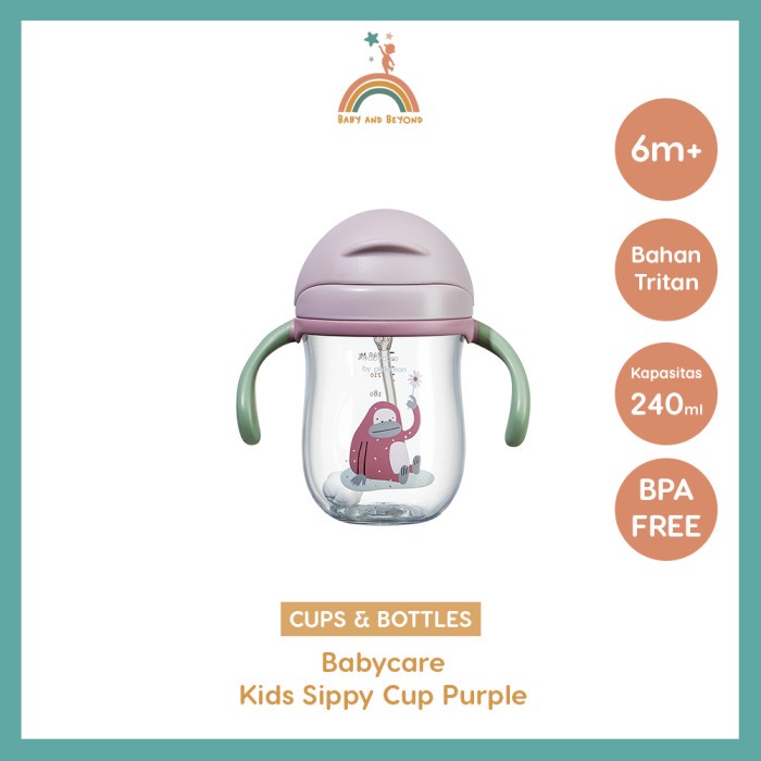 

Babycare Kids Sippy Cup Tritan 240ml / Botol Minum Anak - Ungu