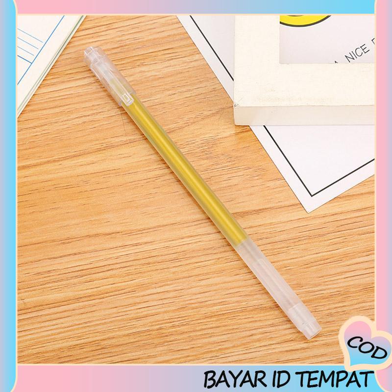 COD❤️ Warna Pena Gel Berkapasitas Besar Akun Tangan Tanda Siswa Sorotan Album Flash Pen-A.one