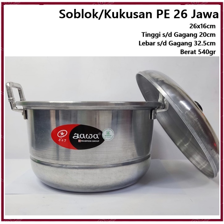 Panci Soblok/Kukusan/Steamer Jawa PE 26 Maspion