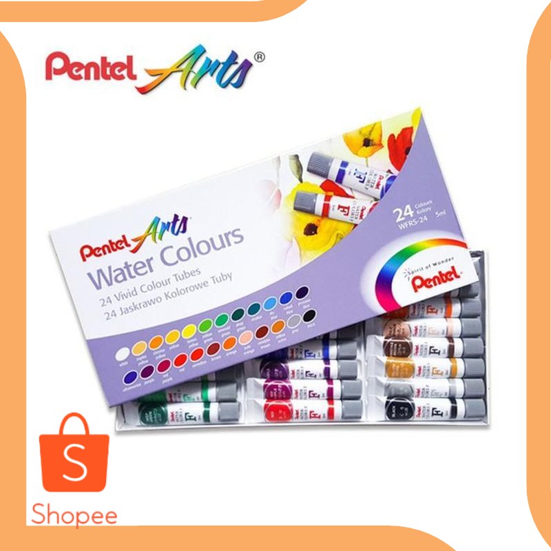 

Unik parts pentel watercolours 24 colours 20DEZ Murah