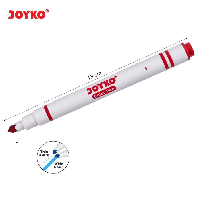 

TULIS-ALAT- COLOR PEN PULPEN PENA WARNA JOYKO CLP-05 24 WARNA COLORS -ALAT-TULIS.