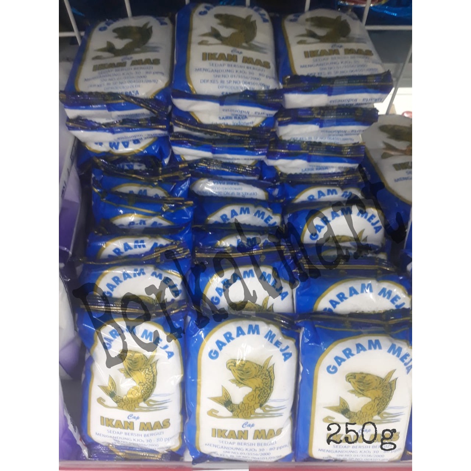 GARAM CAP IKAN MAS 250gr GARAM MEJA GARAM HALUS