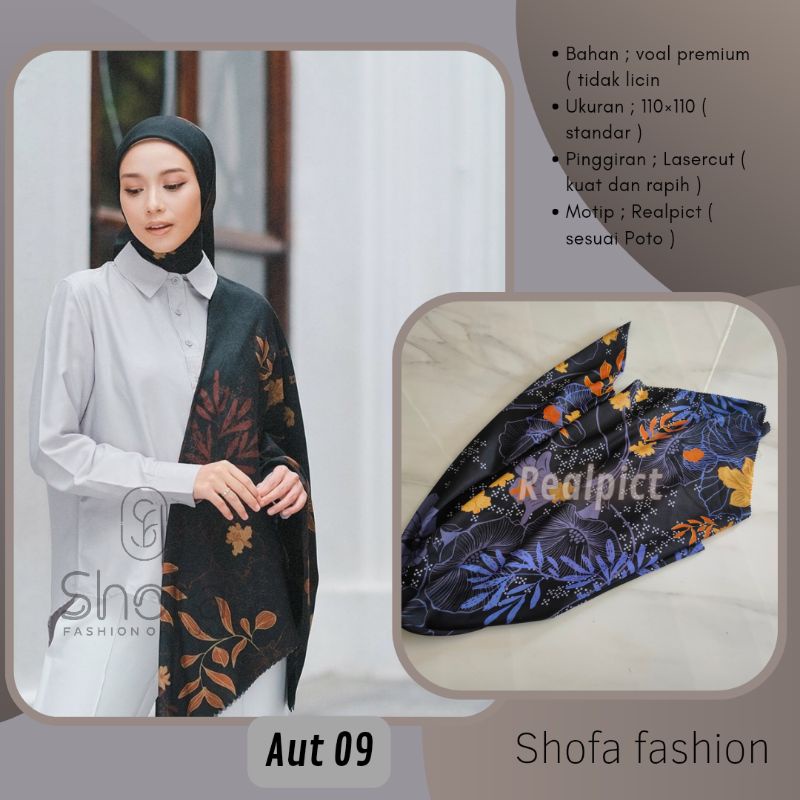 (Aut 09)HIJAB SEGIEMPAT LASERCUT SCARF PILIHAN COD