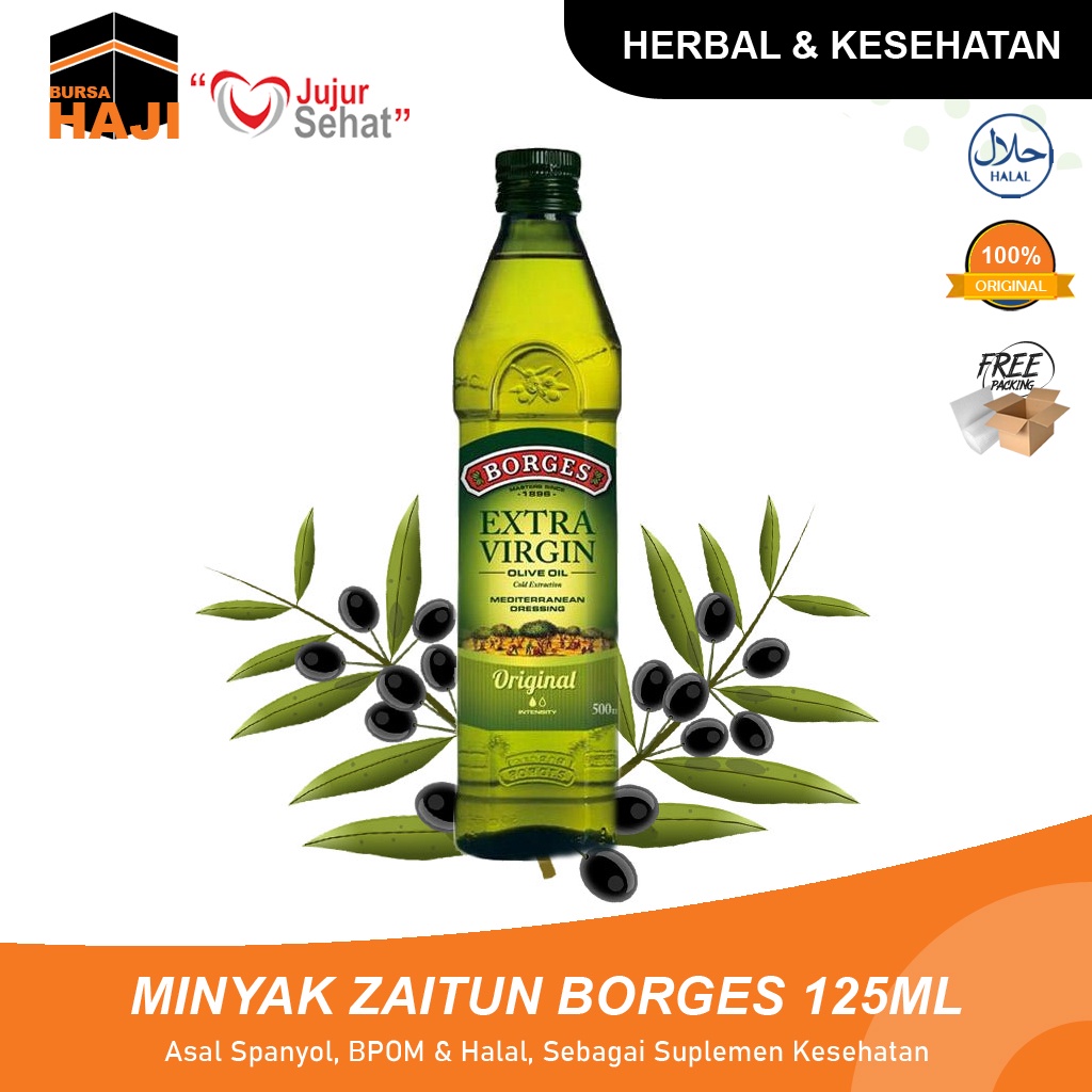 minyak zaitun borges evoo 125 ml suplemen mpasi untuk ibu hamil  makanan dan kesehatan asli original