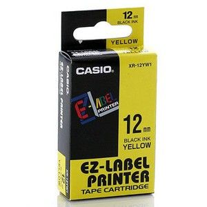 

TGR540S1 Ez Label Printer Xr-12Yw1 12Mm Black On Yellow Tape Label Casio E57Dtgfe