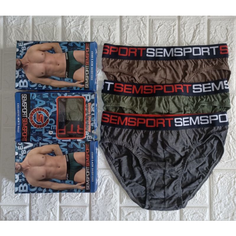 PROMO !!! 3 PCS CD SEM Sport | Celana Dalam Pria Motif army Tentara Super Soft