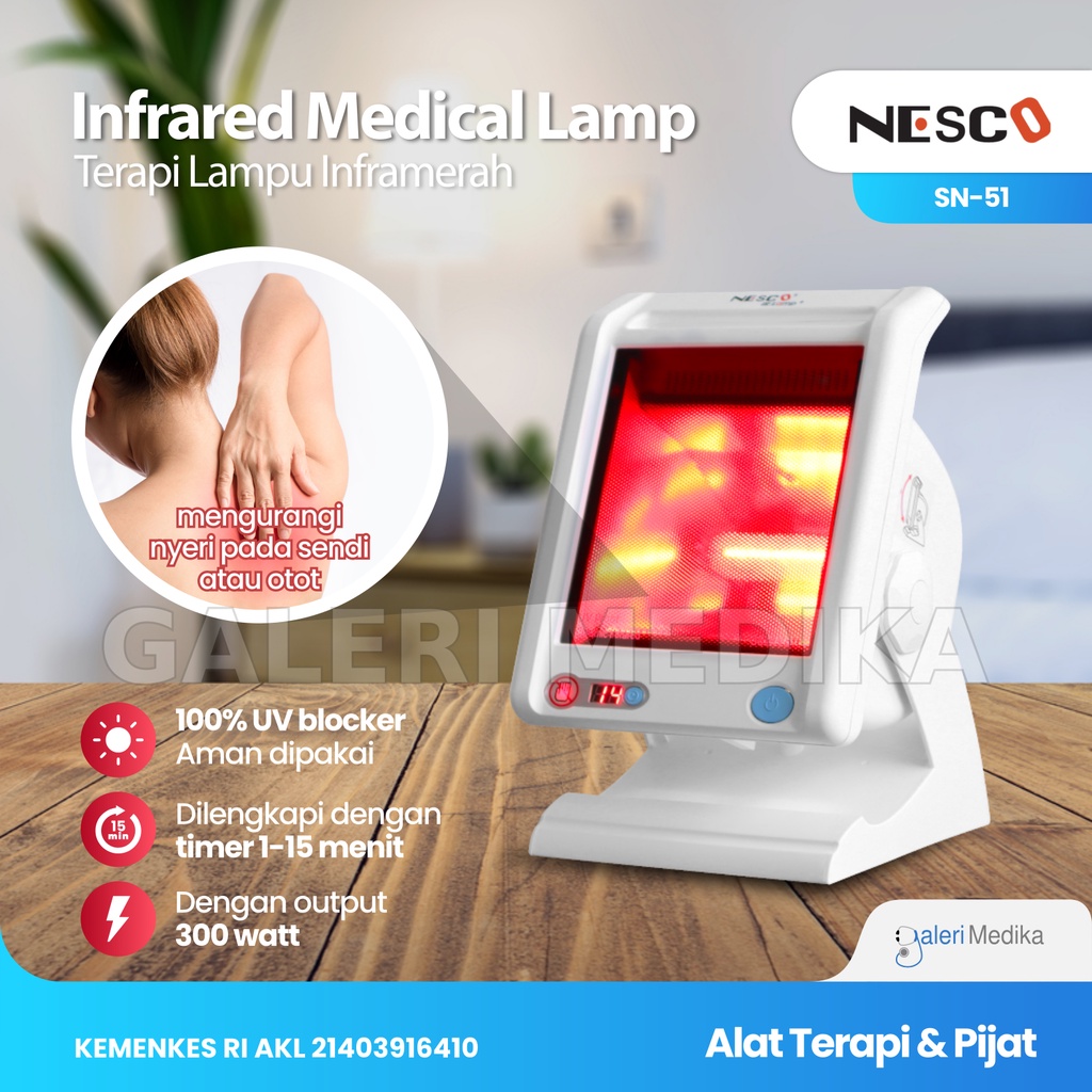 Lampu Terapi Inframerah Nesco SN-51 / SN51SN 51 / SN 51 - Lampu Infrared