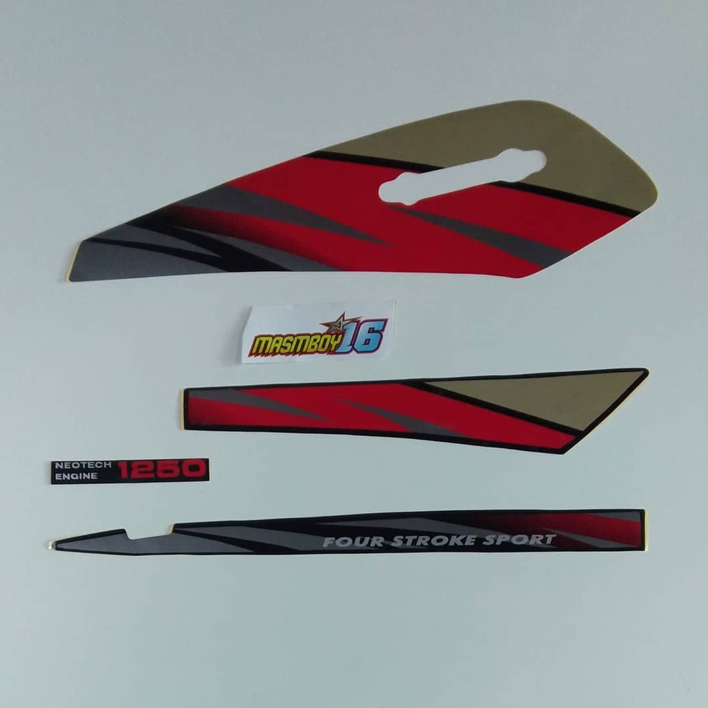 Striping honda GL PRO GL MAX 95 96 1995 1996 merah